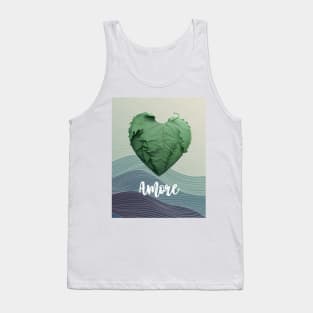 Love Nature No. 2: Amore Green Valentine's Day Tank Top